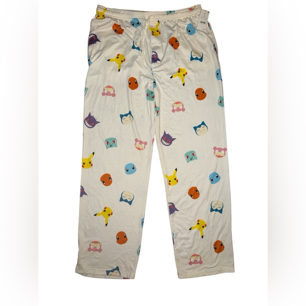 Pokémon Sleep Pajama Pants Unisex 2XL XXL Beige NEW